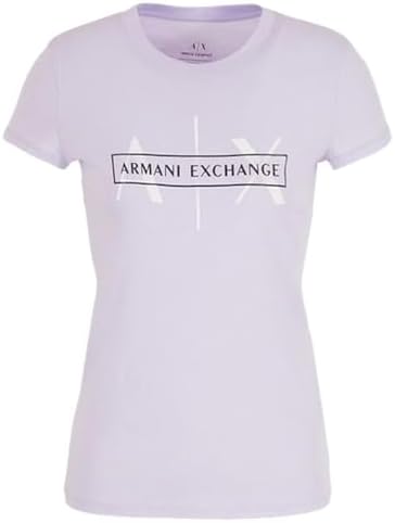 Emporio Armani Women's Armani Exchange Box Logo Cotton T-Shirt