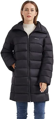 Orolay Women's Warm Puffer Jacket Full-zip Casual Coat with Stand Collar