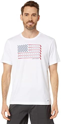 Life is Good Men's Old Fashioned Cocktail Short Sleeve Crusher-LITE Tee