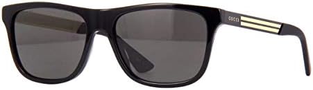 Gucci GG0687S - 002 Sunglasses Black w/Grey Polarized lens 57mm