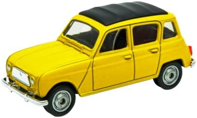 OPO 10 - Miniature Car 3 inches (approx. 8 cm) Renault 4 Yellow - R4 - Welly 52362W