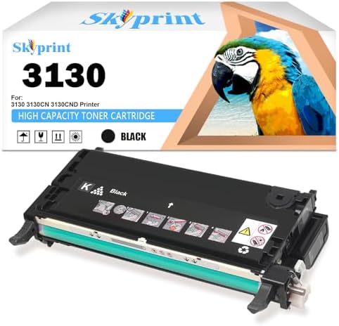 SkyPrint 3130 Black Toner Cartridge H516C Compatible with Dell 3130 3130CN 3130CND Printers.9,000 Pages