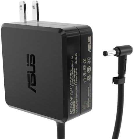 65W Laptop Charger for ASUS Q551L U56E Charger X550C X551M R554L Q500A X555L PA-1650-78 K53E F555L U47A K55A S400C S500C Q301L A55A D550M U46E ADP-45BW B ADP-65DW B AC Adapter Power Supply Cord