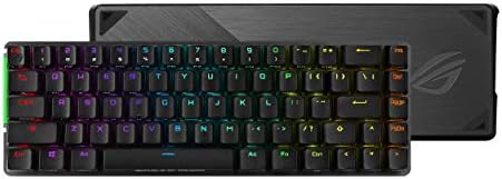 ASUS ROG Falchion NX 65% Wireless RGB Gaming Mechanical Keyboard | ROG NX Red Linear Switches, PBT Doubleshot Keycaps, Wired / 2.4G Hz, Touch Panel, Keyboard Cover Case, Macro Support,Black