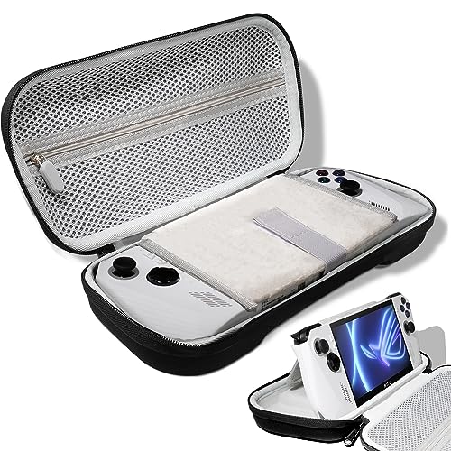 OPTOSLON ROG Ally Carrying Case Compitable with ASUS ROG Ally Gaming Handheld and accessories, Hard Case for Travel and Storage[Black]