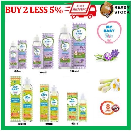 My Baby Minyak Telon Oil Plus Eucalyptus and Lavender (8 Hours protection)