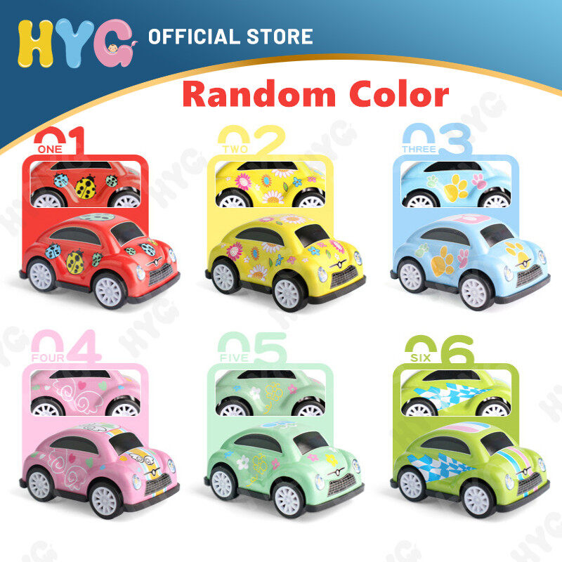 HYG MINI car toy Alloy cute car Mini Pull Back Alloy Car Toy Model Boy Girl Baby Mini Car Pull Back Toy Car for NEW YEAR Gift AGE3+