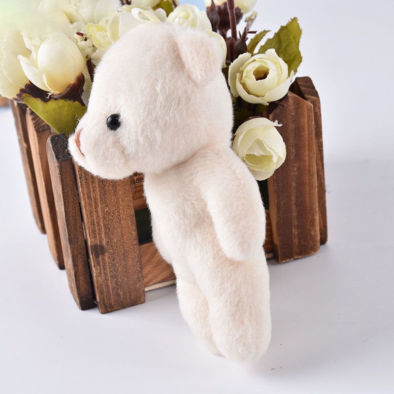 BEAUTYBIGBANG  Beige Bear  Teddy Bear Stuffed Plush Toy Cute Bare Teddy Bear Dolls Mini Doll