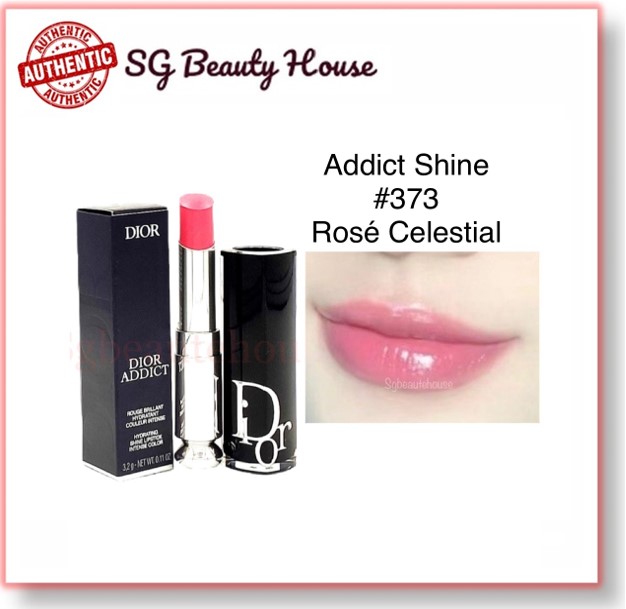 DIOR ADDICT SHINE LIPSTICK #373 ROSE CELESTIAL 3.2G [NEW]