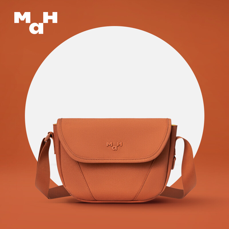 MAH Female Summer Bag New Fashion Single Shoulder Messenger Bag Original Niche Japanese Simple Saddle Bag