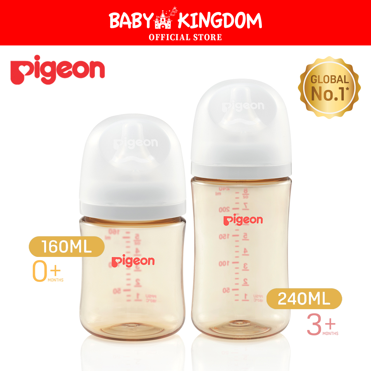 Pigeon SofTouch™ PPSU Nursing Bottle (160ml/240ml)