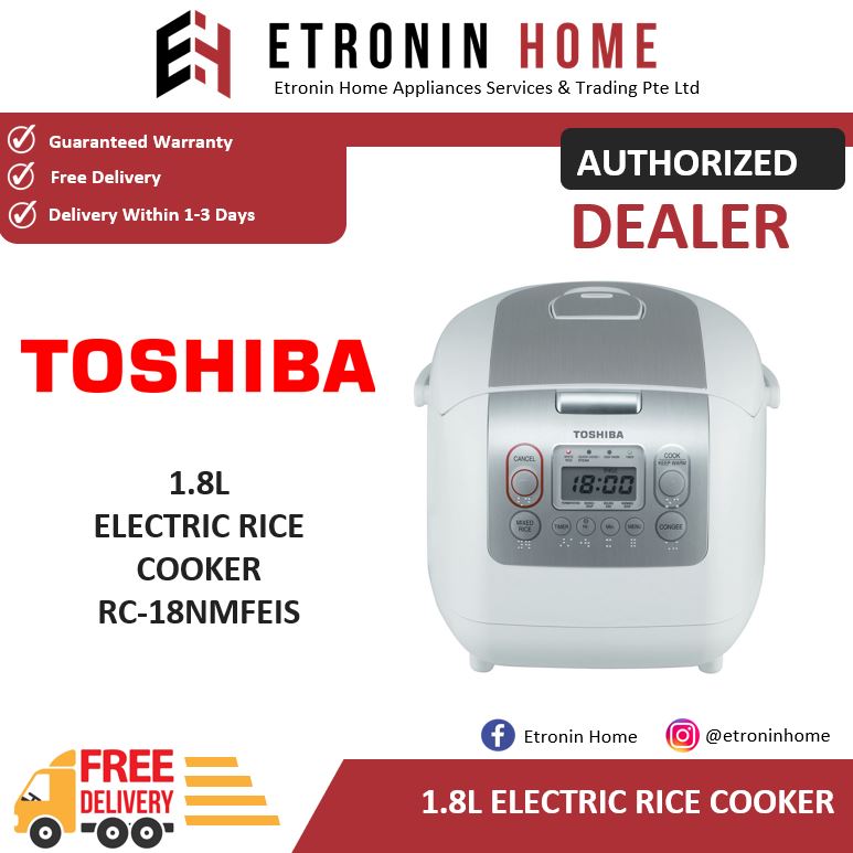Toshiba 1.8L Electric Rice Cooker RC-18NMFEIS