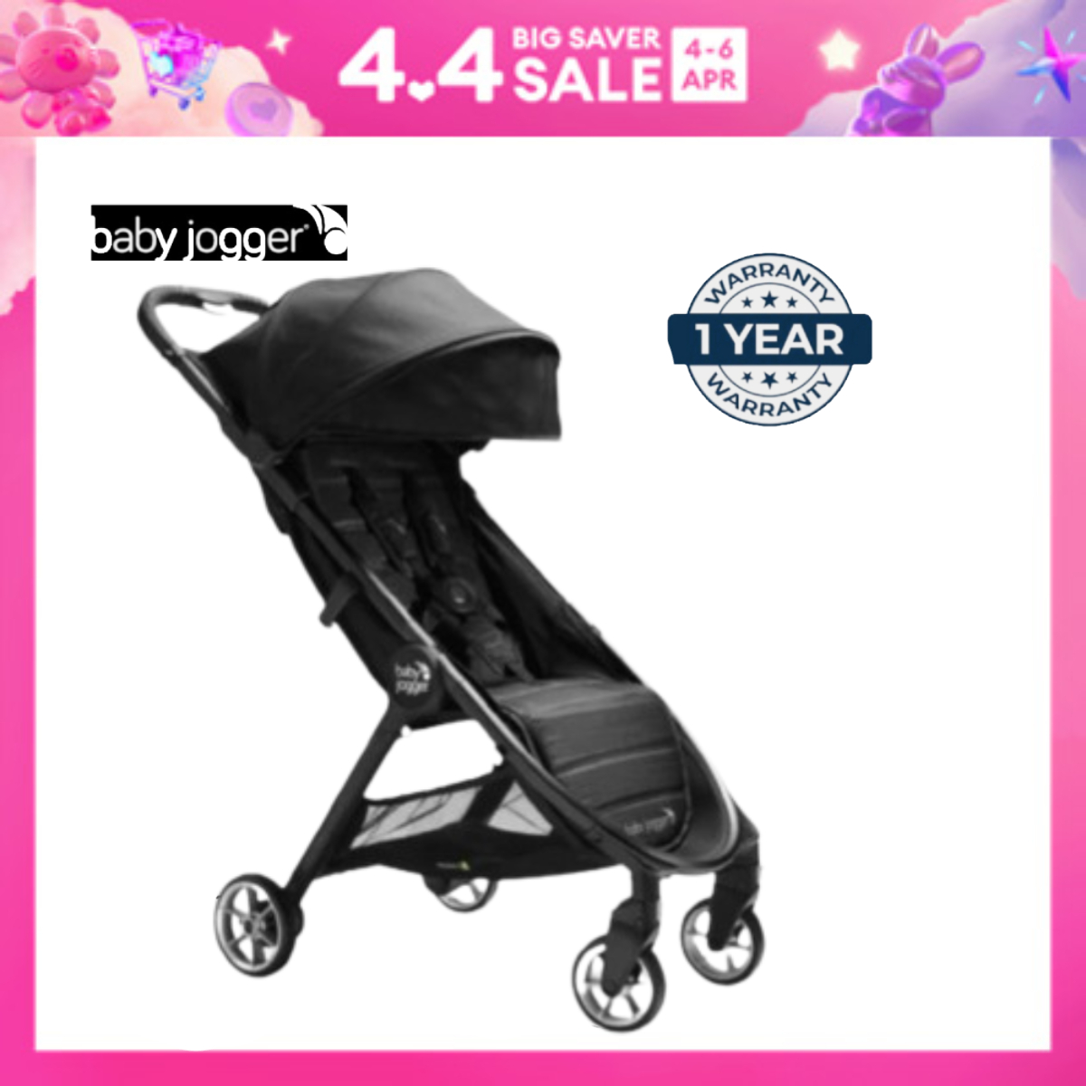 [3 Colors] Baby Jogger City Tour 2 Compact Lightweight Stroller - 0M+ | compact baby stroller / baby stroller lightweight / baby stroller / lightweight stroller / toddler stroller / travel stroller