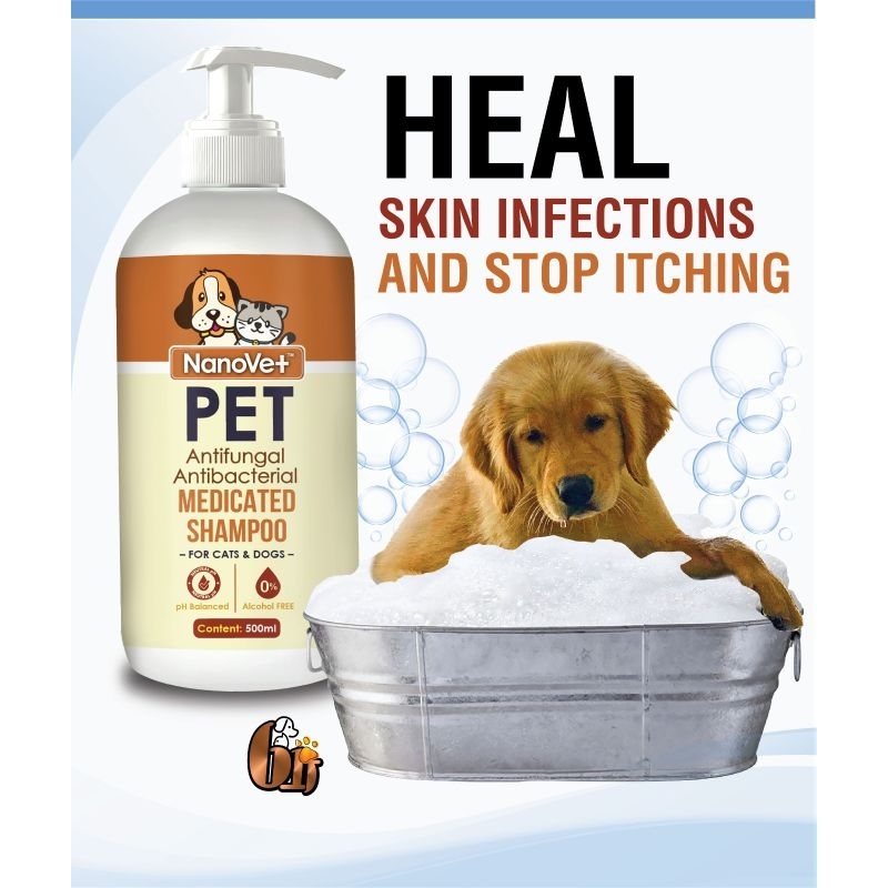 Nanovet Pet Medicated Shampoo for Cat and Dog
