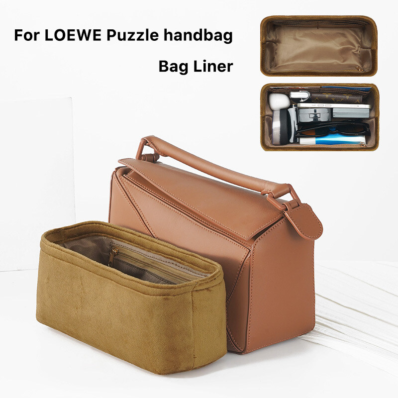 For LOEWE Puzzle handbag In Bag Organizer Women Travel Makeup Inner Handbag classification cashmere Tidy up Travel Insert Bag Storage Liner DIY Bags Accessories